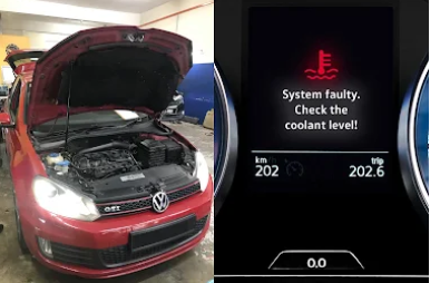 Coolant System Warning Light Volkswagen Golf